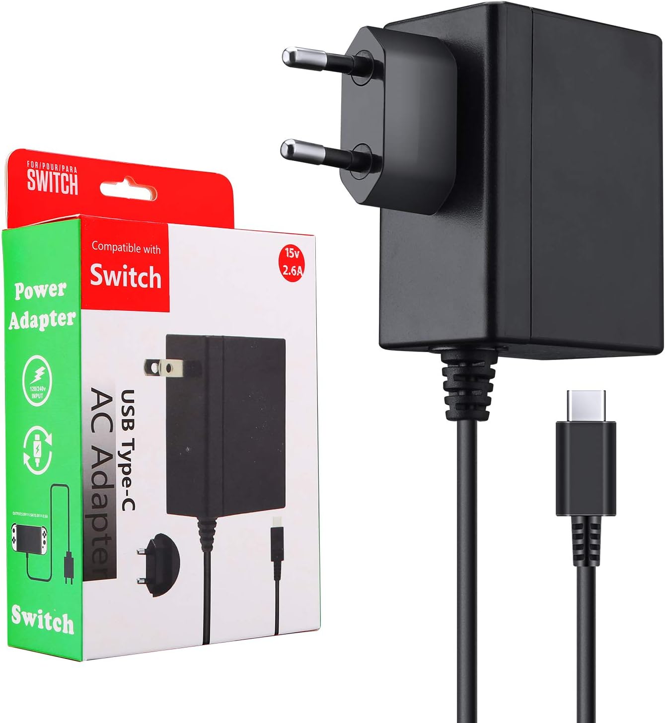 Chargeur USB Type-C pour Switch