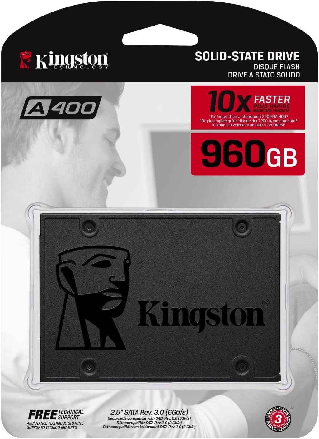 DISQUE DUR SSD KINGSTON A400 960GO