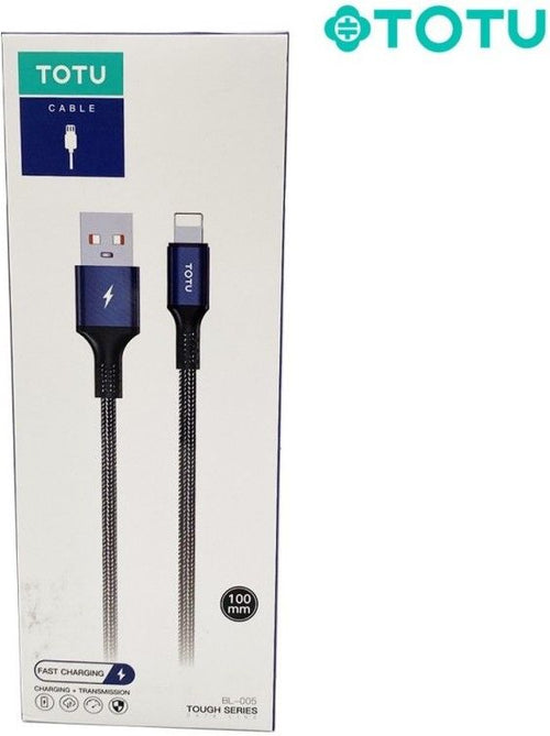Cable USB vers Lightning noir 1m