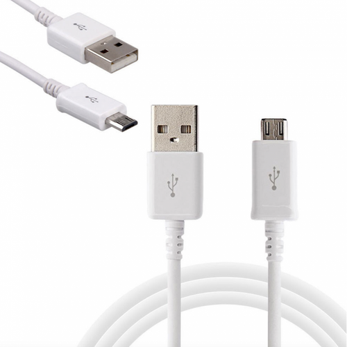 Cable USB/micro USB blanc 1,2m