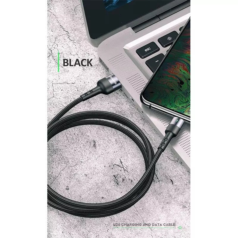 Câble USB - Lightning pour IPhone - USAMS noir