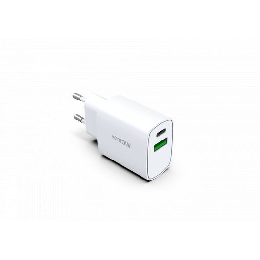 Chargeur secteur 20w Konrow 2 Ports  USB-A / USB-C