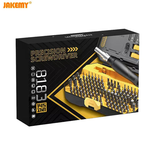 Kit Tournevis de Précision Jakemy JM-8183 avec Outils d'Ouverture et Pince (145 en 1)