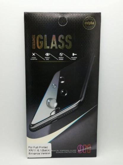Verre trempé pour écran Iphone XR/11 Noir - boxmobile.fr