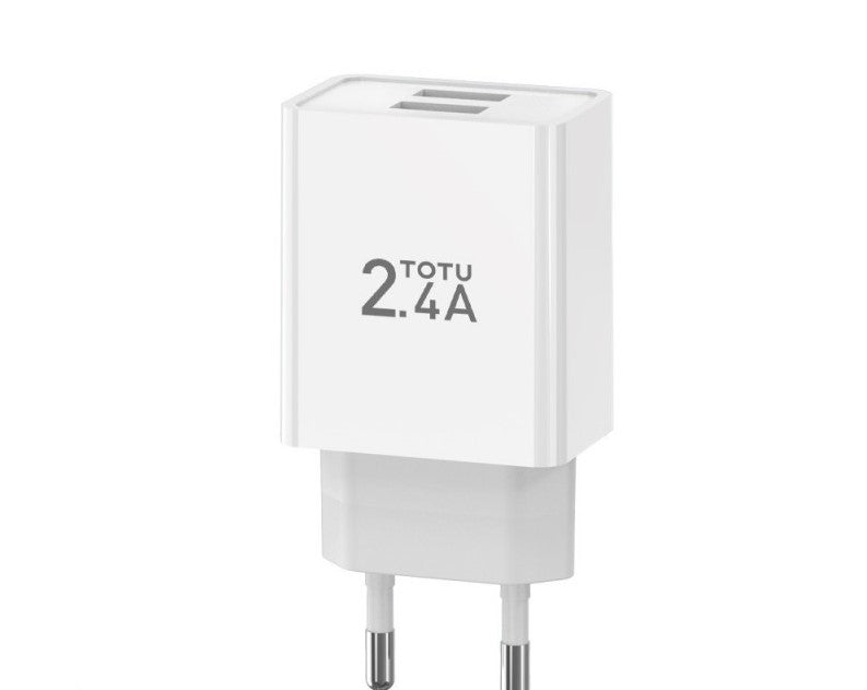 Chargeur secteur 12W 2 USB sans câble TOTU