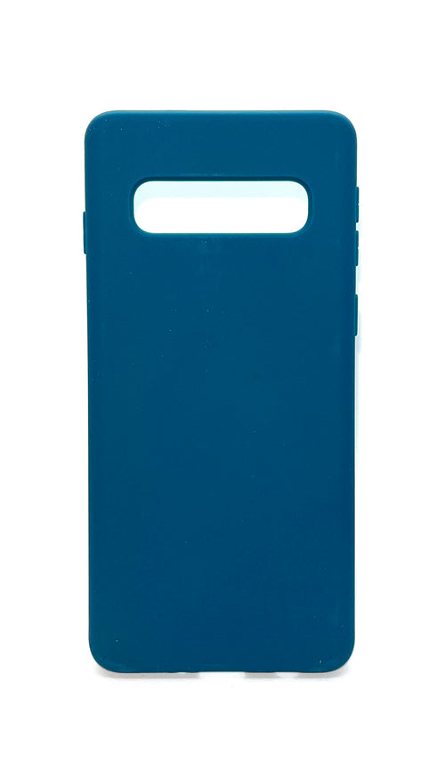 COQUE SILICONE GALAXY S10 BLEUE