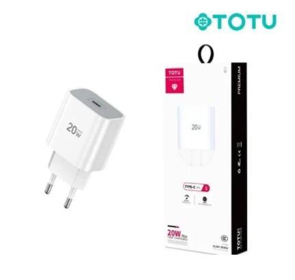 Chargeur secteur 20W Type-C TOTU - boxmobile.fr