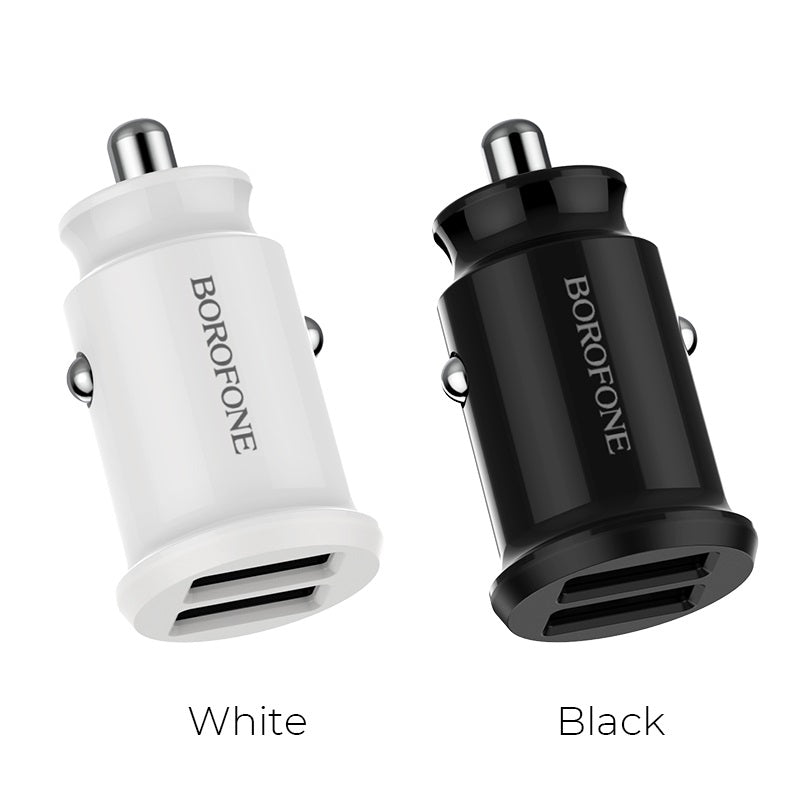 BOROFONE BZ8 2 USB 2.4A Chargeur Rapide pour Voiture Noir